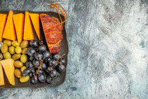 Intégration de fruits dans un plateau 