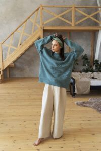 un pull oversize