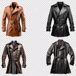 trench en cuir 